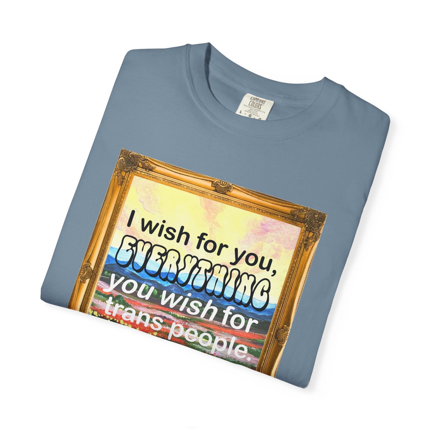I Wish for You T-shirt. Framed Landscape Painting.