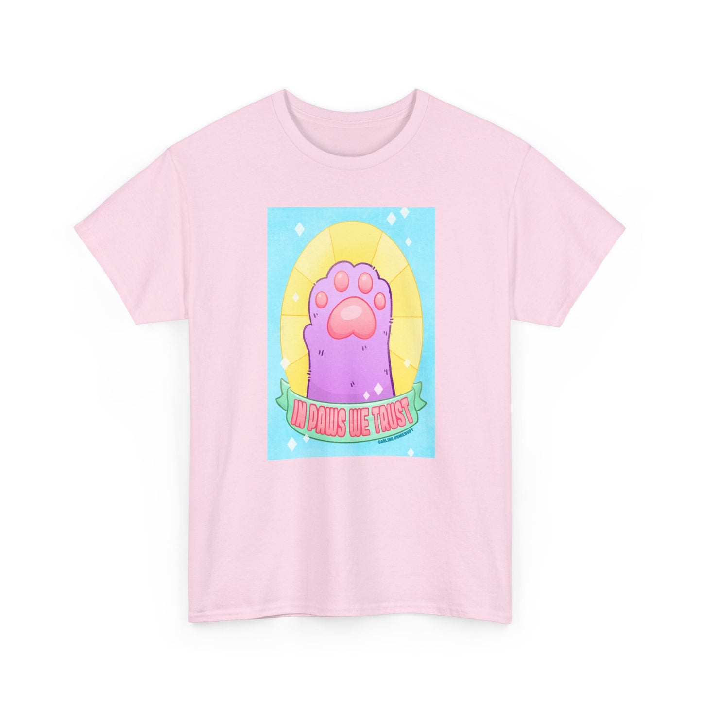 In Paws We Trust Pastel Unisex Heavy Cotton Tee