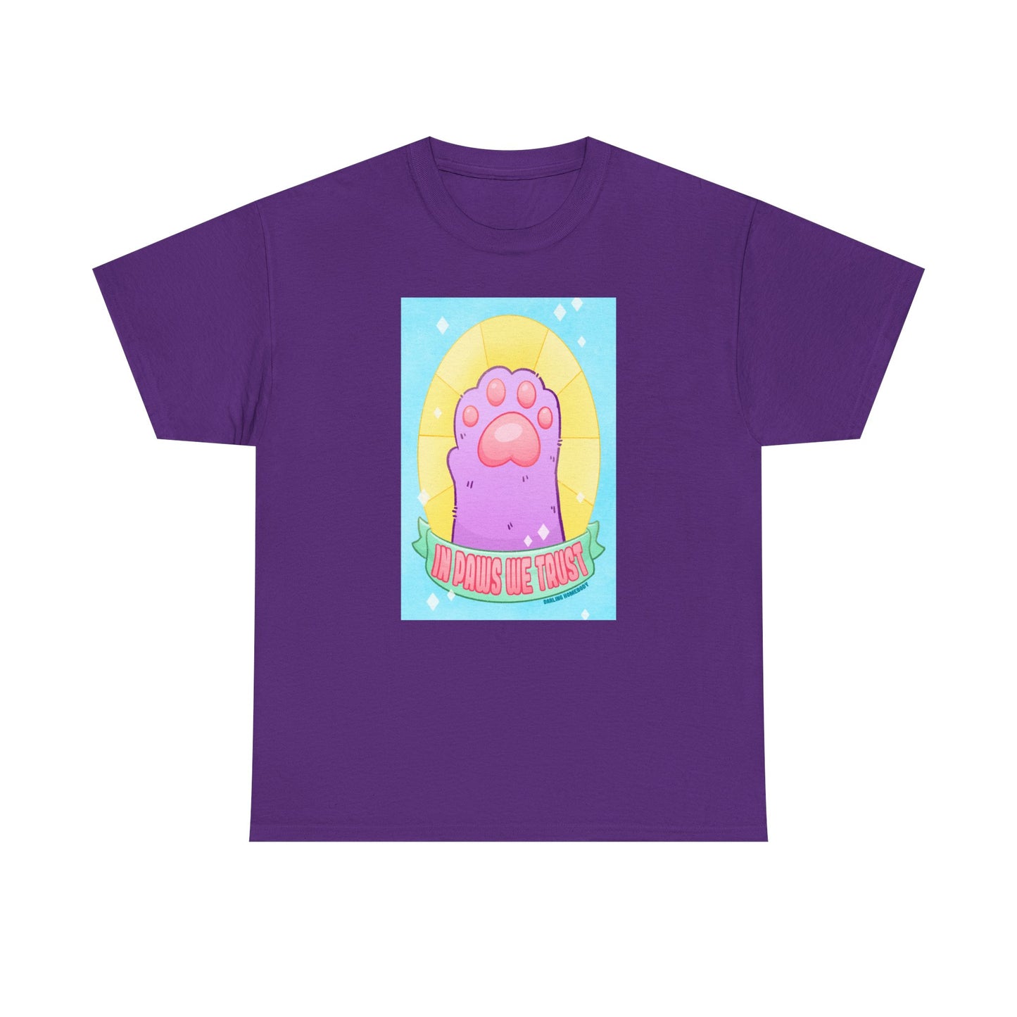 In Paws We Trust Pastel Unisex Heavy Cotton Tee
