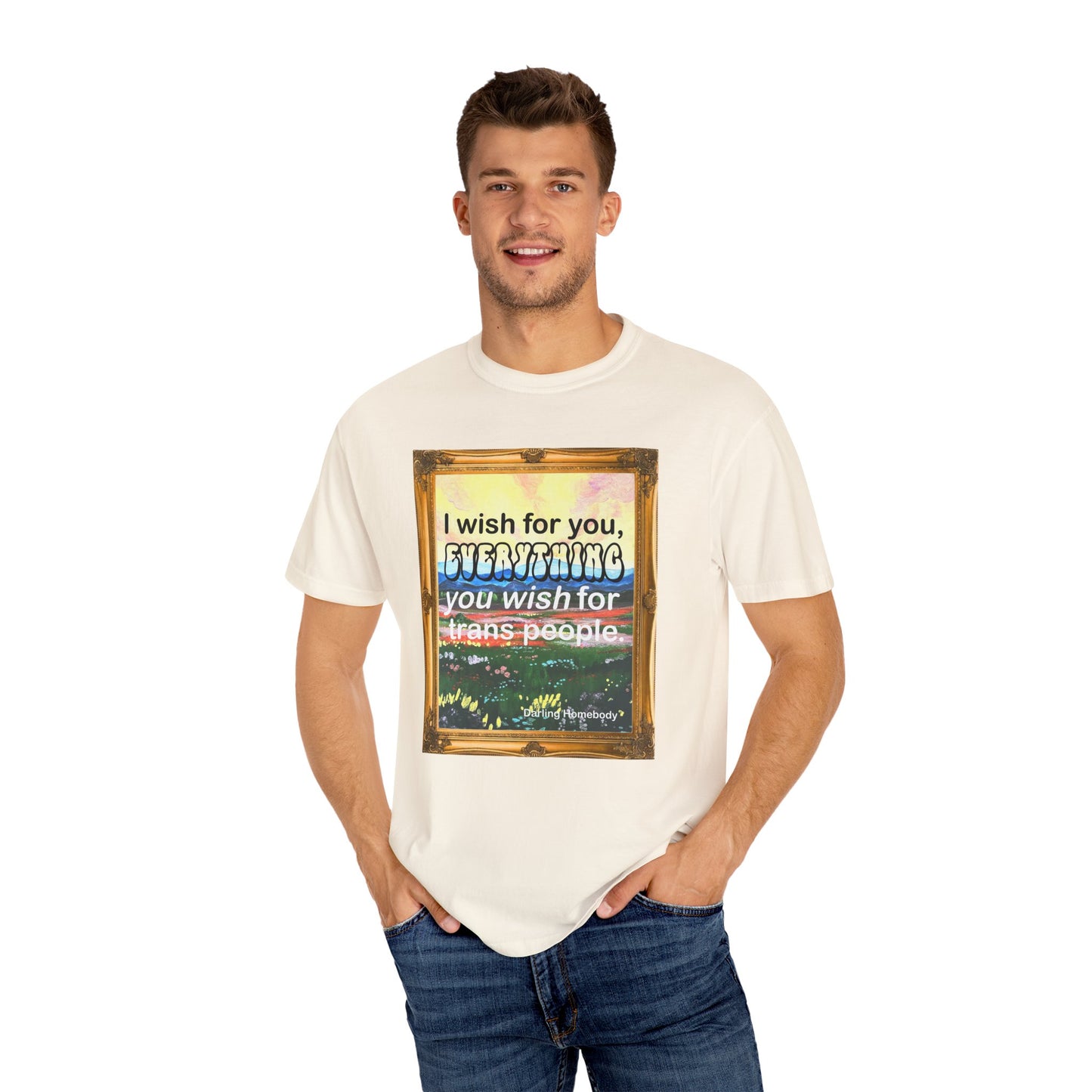 I Wish for You T-shirt. Framed Landscape Painting.