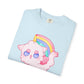 Rainbow Feral Cat Unicorn T-shirt.