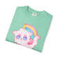 Rainbow Feral Cat Unicorn T-shirt.