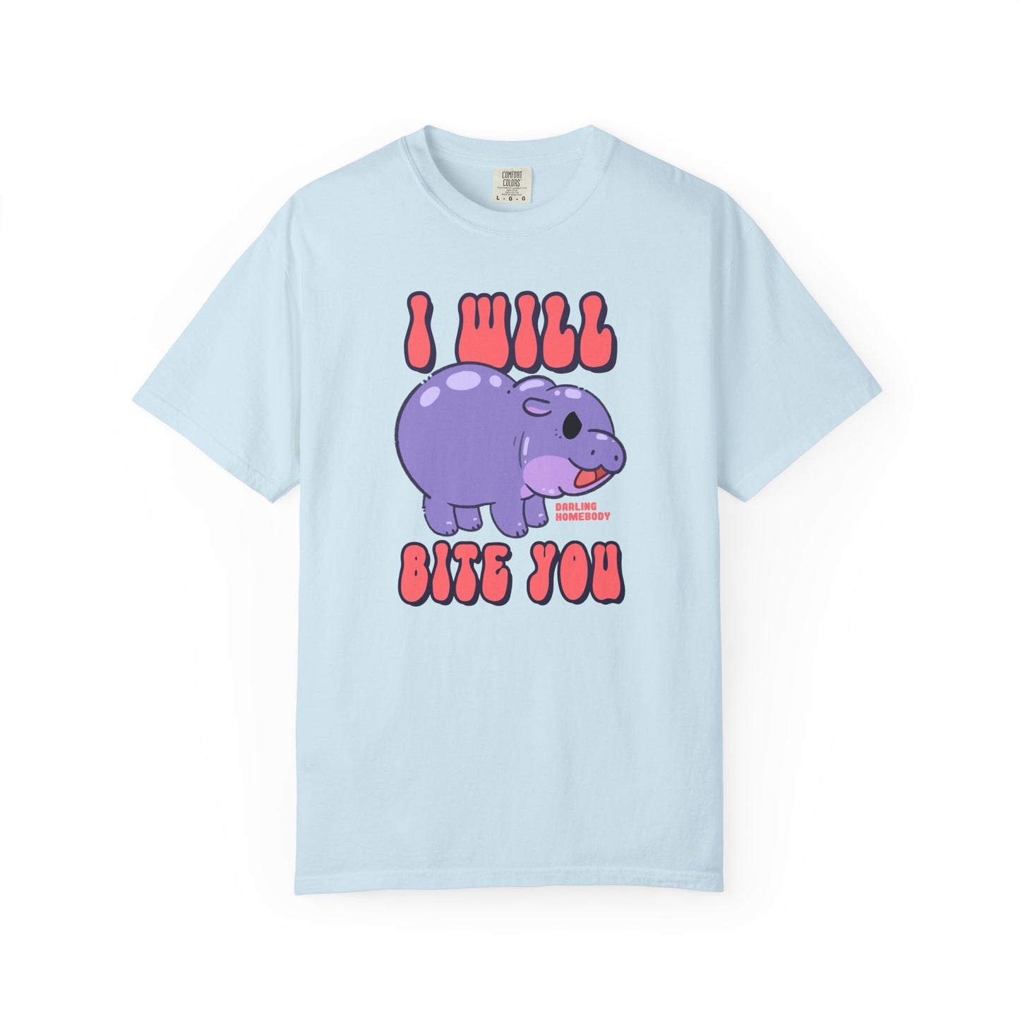 Moo Deng I Will Bite You T-shirt.