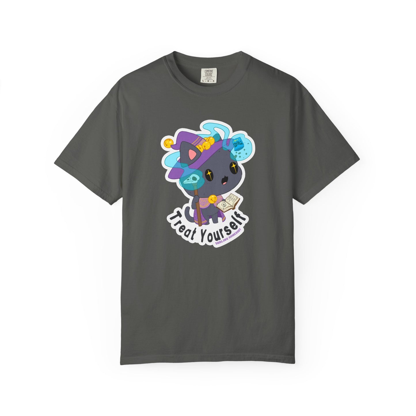 Treat Yourself Cat Wizard Merlin T-shirt.