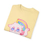 Rainbow Feral Cat Unicorn T-shirt.