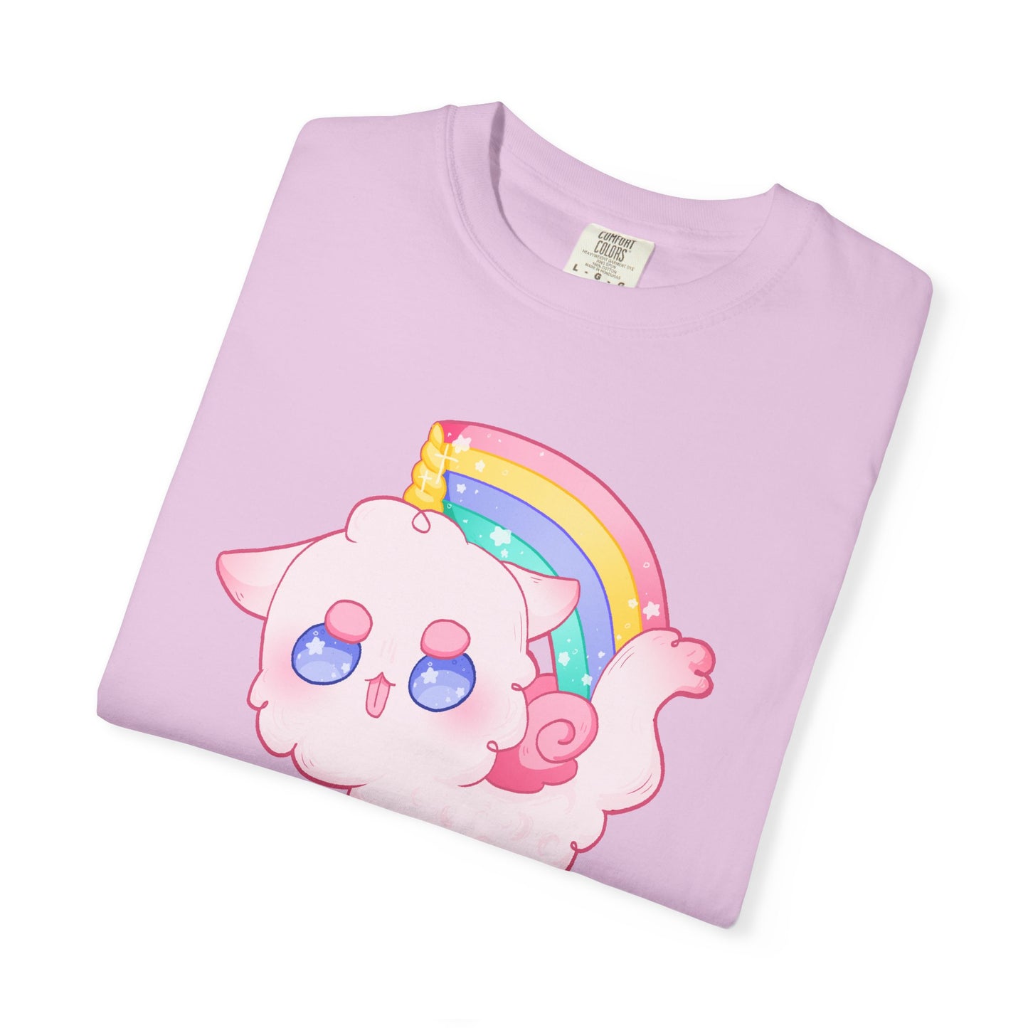 Rainbow Feral Cat Unicorn T-shirt.