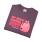 Big Heart Bigger Butt T-shirt. Funny Pink Cat Shirt.
