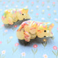 Buttercream Mercat Mini Figure. Handmade.