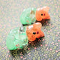 Fire & Water Clear Mercat Mini Figure. Handmade.
