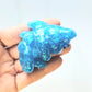 Glow Blue Glitter Mercat Mini Figure. Handmade. Glows in The Dark.