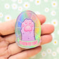 In Paws We Trust Pin. Holographic Acrylic Pin.