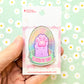 In Paws We Trust Pin. Holographic Acrylic Pin.