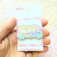 Neurosparkly Pin. Holographic Acrylic Pin.