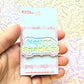 Neurosparkly Pin. Holographic Acrylic Pin.