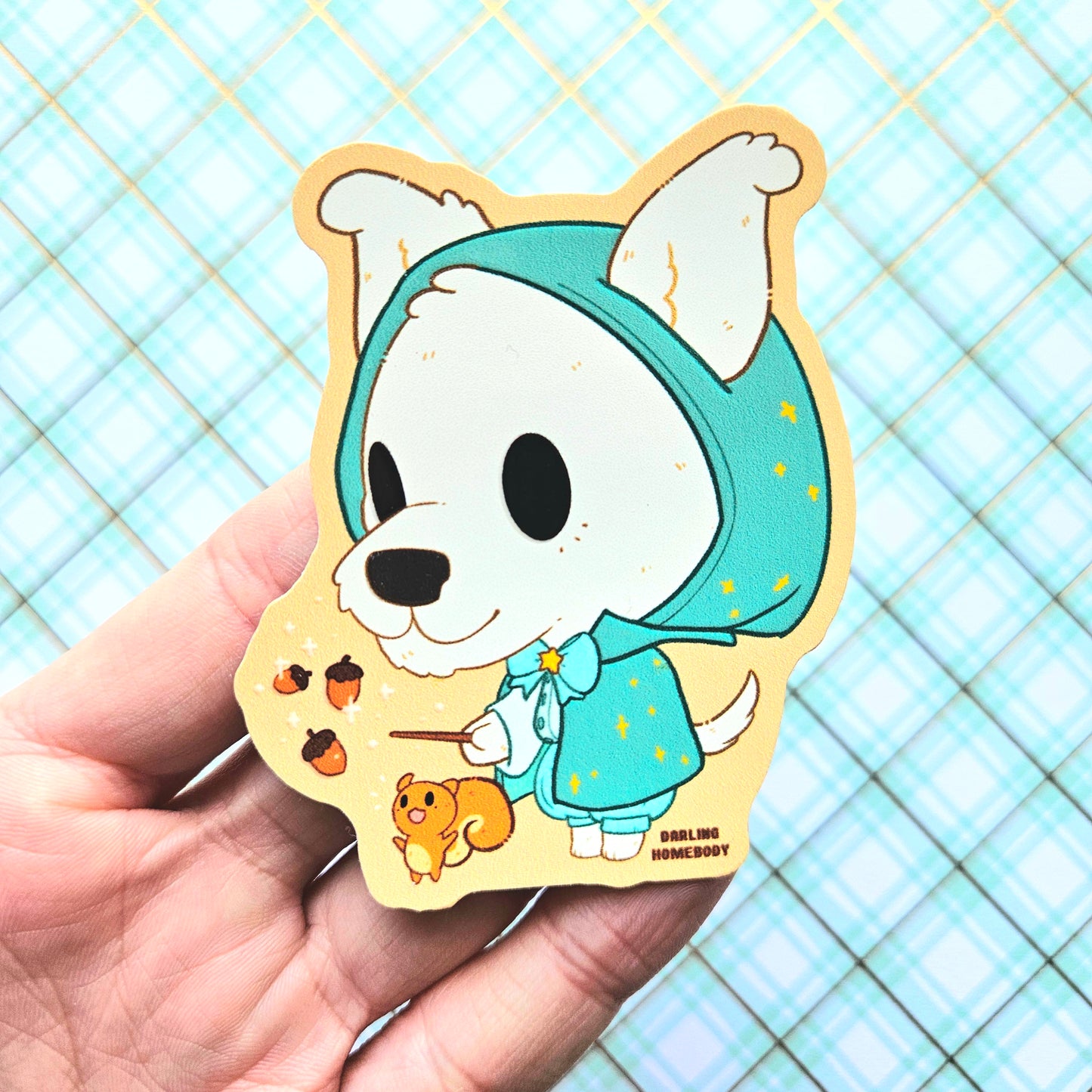 Dog Wizard 2025 Limited Edition Sticker. Raised Texture Effect.