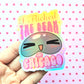 Chicago Bean Sticker. Holographic Vinyl Sticker. Funny Weatherproof Decal.