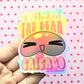 Chicago Bean Sticker. Holographic Vinyl Sticker. Funny Weatherproof Decal.