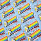 Keep Chicago Queer Sticker. Pride Flag Decal.
