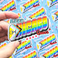 Keep Chicago Queer Sticker. Pride Flag Decal.