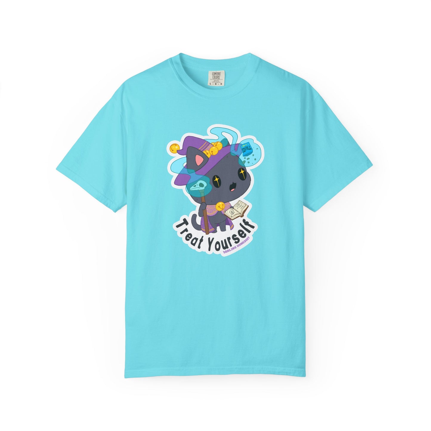 Treat Yourself Cat Wizard Merlin T-shirt.