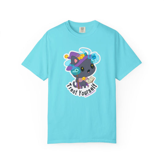 Treat Yourself Cat Wizard Merlin T-shirt.