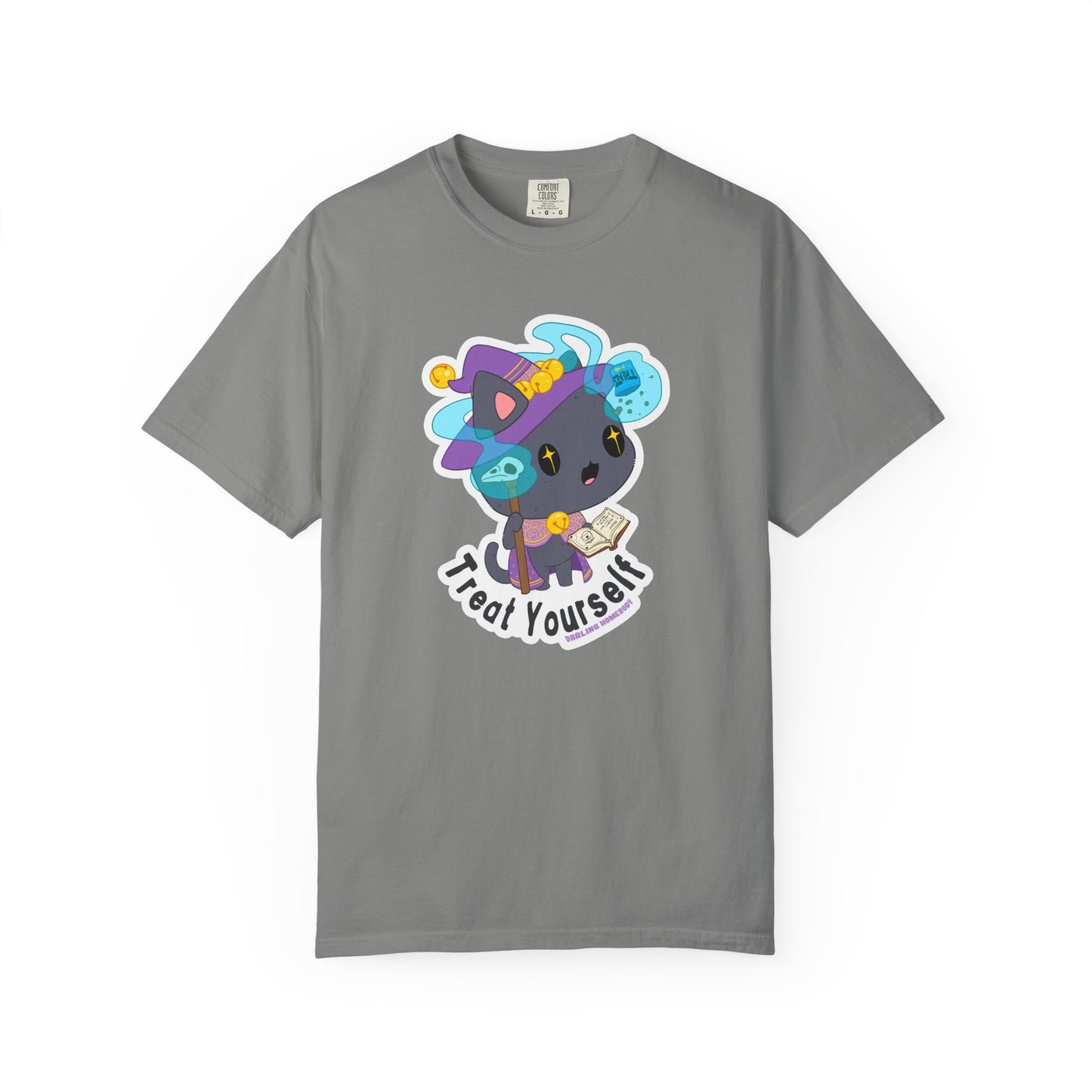 Treat Yourself Cat Wizard Merlin T-shirt.