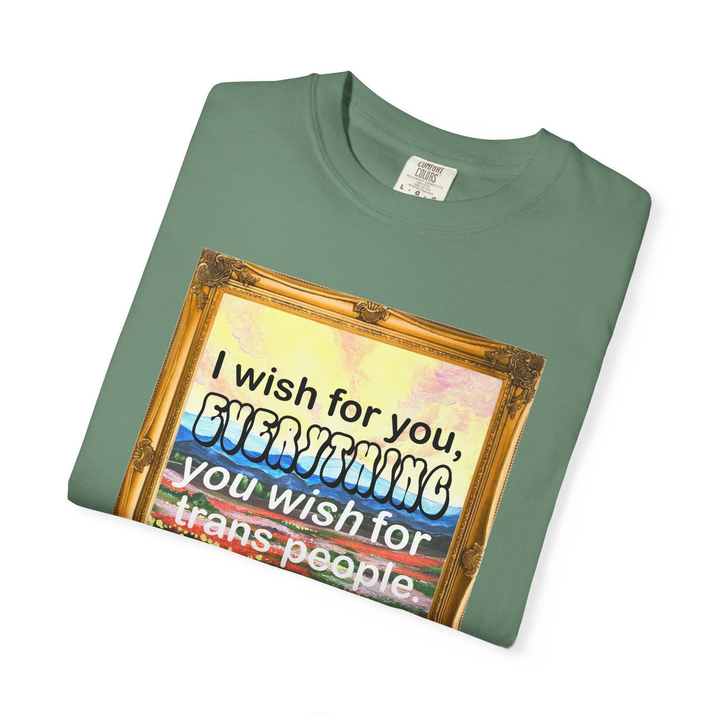 I Wish for You T-shirt. Framed Landscape Painting.
