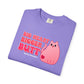 Big Heart Bigger Butt T-shirt. Funny Pink Cat Shirt.