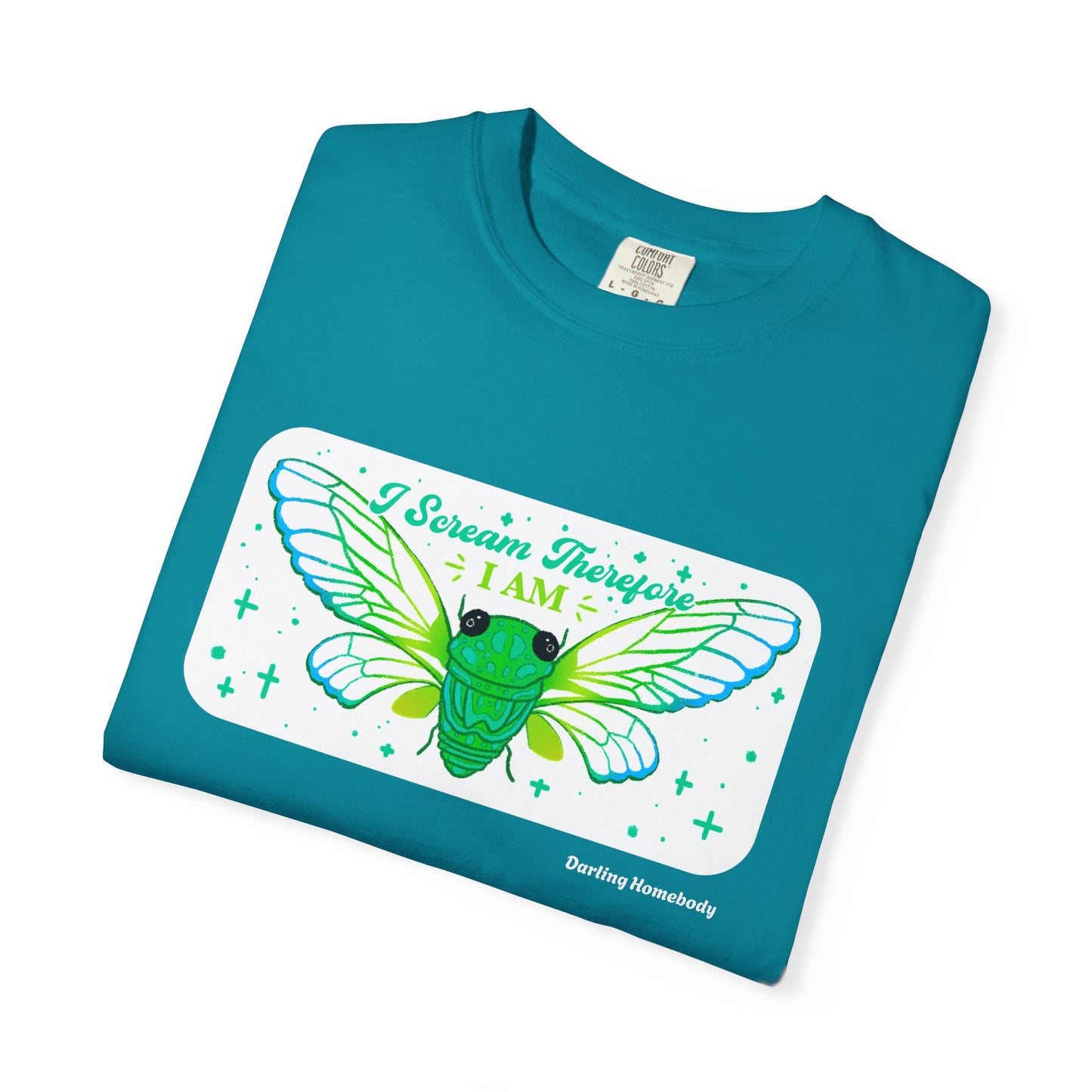 Cicada I Scream Therefore I Am T-shirt.