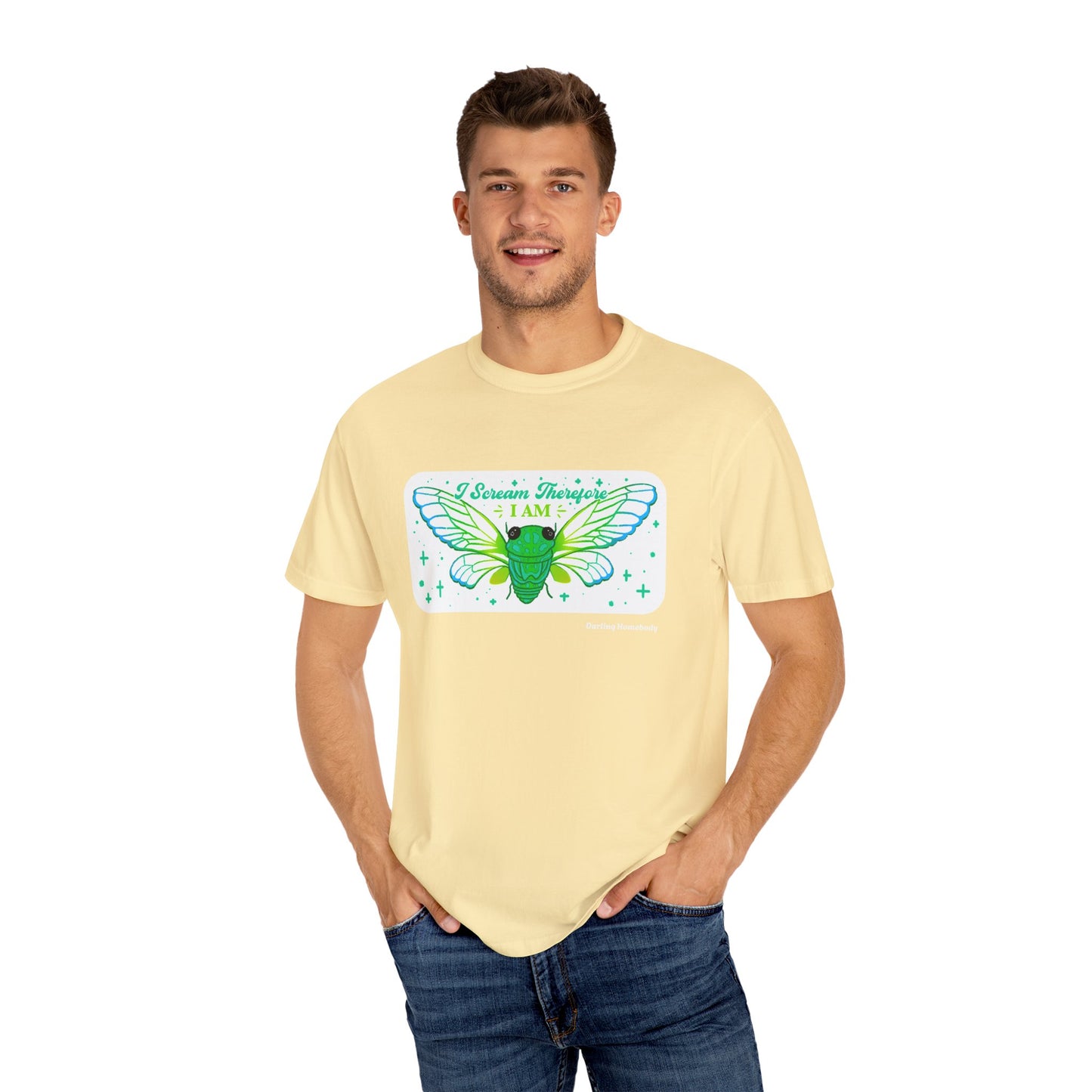 Cicada I Scream Therefore I Am T-shirt.