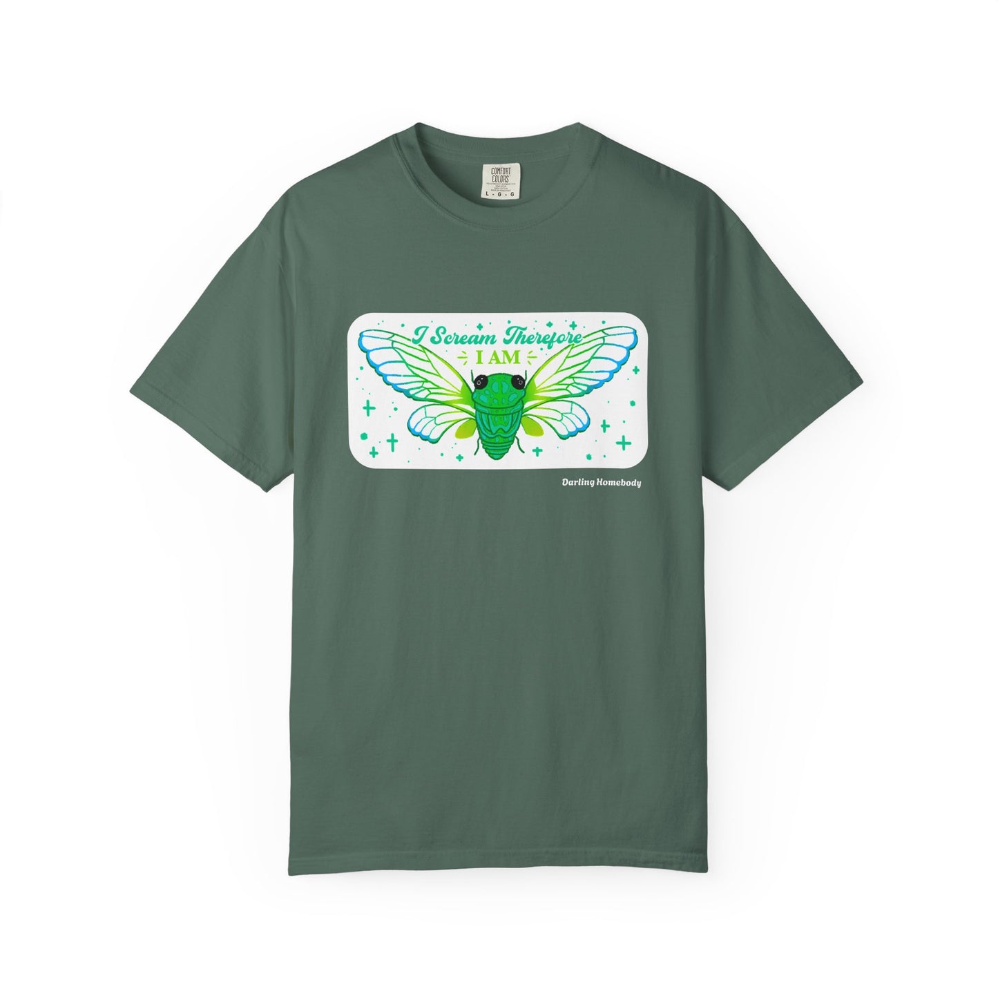 Cicada I Scream Therefore I Am T-shirt.