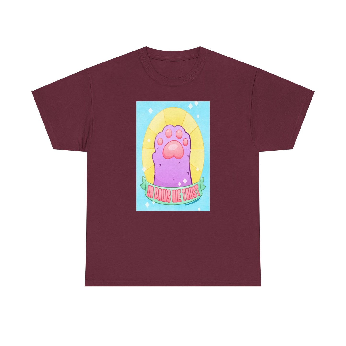 In Paws We Trust Pastel Unisex Heavy Cotton Tee