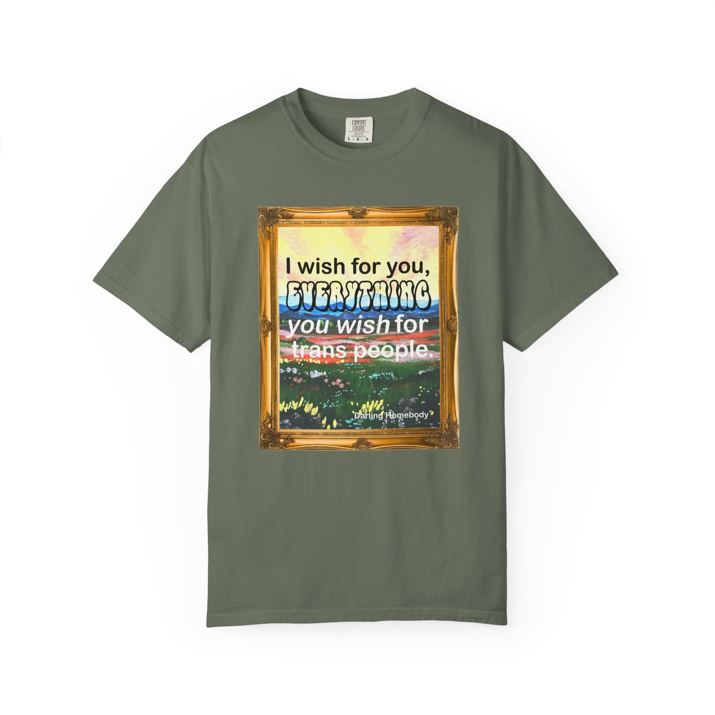 I Wish for You T-shirt. Framed Landscape Painting.