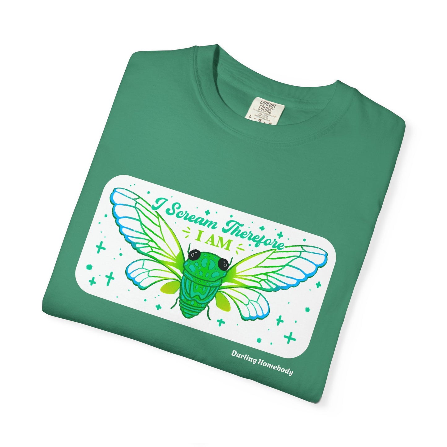 Cicada I Scream Therefore I Am T-shirt.