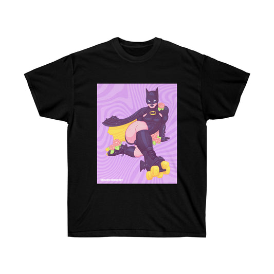 "Catman" Unisex Ultra Cotton Tee. Sexy Super Swap Batman as Catwoman T-Shirt.