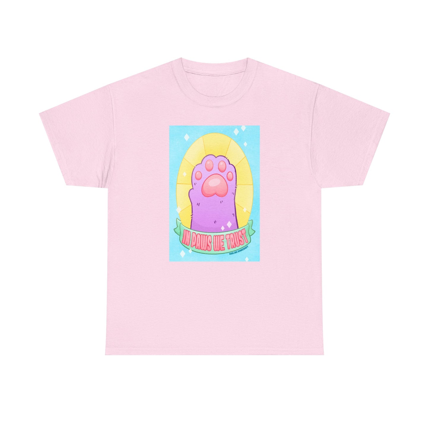 In Paws We Trust Pastel Unisex Heavy Cotton Tee