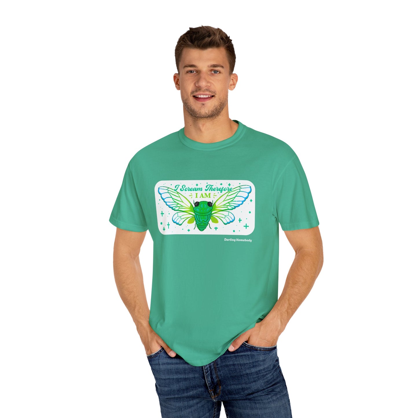 Cicada I Scream Therefore I Am T-shirt.