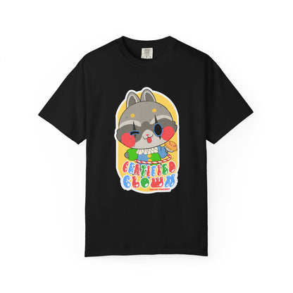 Certified Clown T-shirt. Raccoon.