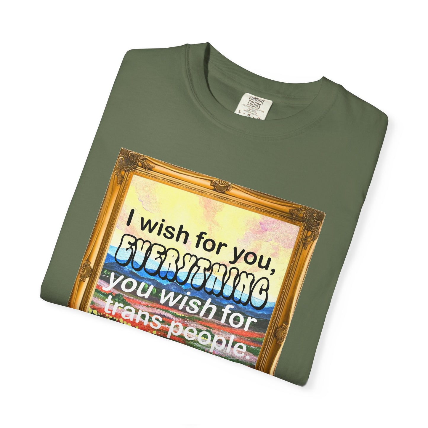 I Wish for You T-shirt. Framed Landscape Painting.