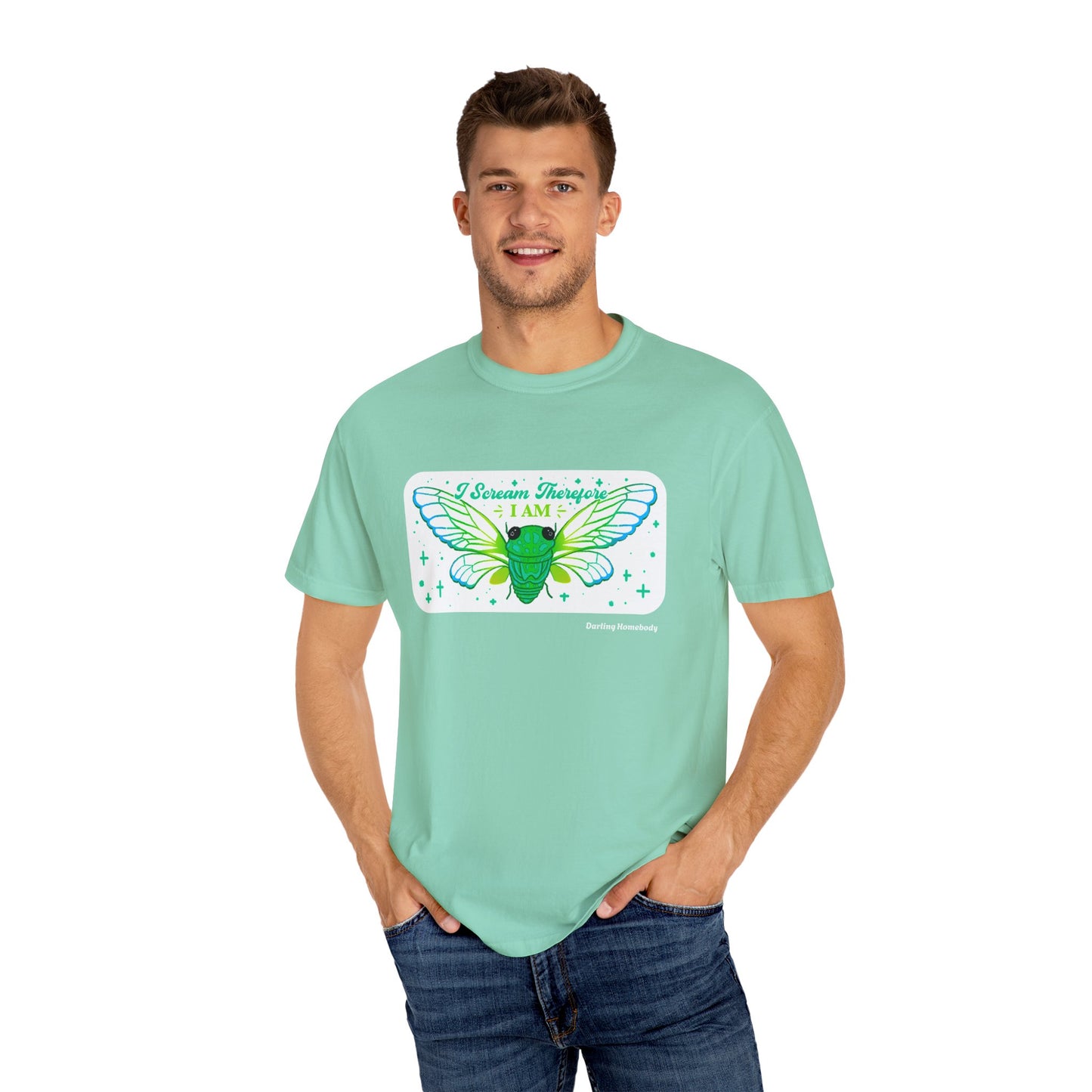 Cicada I Scream Therefore I Am T-shirt.