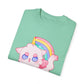 Rainbow Feral Cat Unicorn T-shirt.