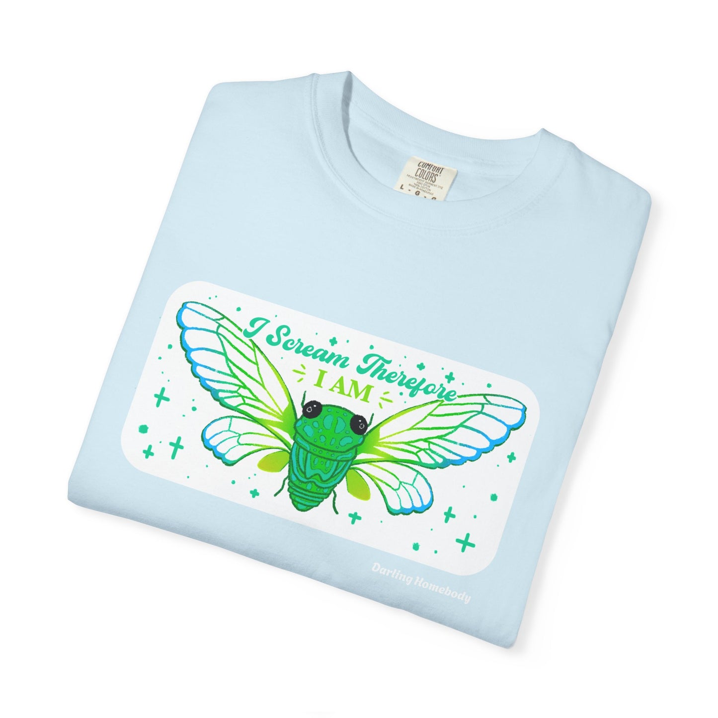Cicada I Scream Therefore I Am T-shirt.
