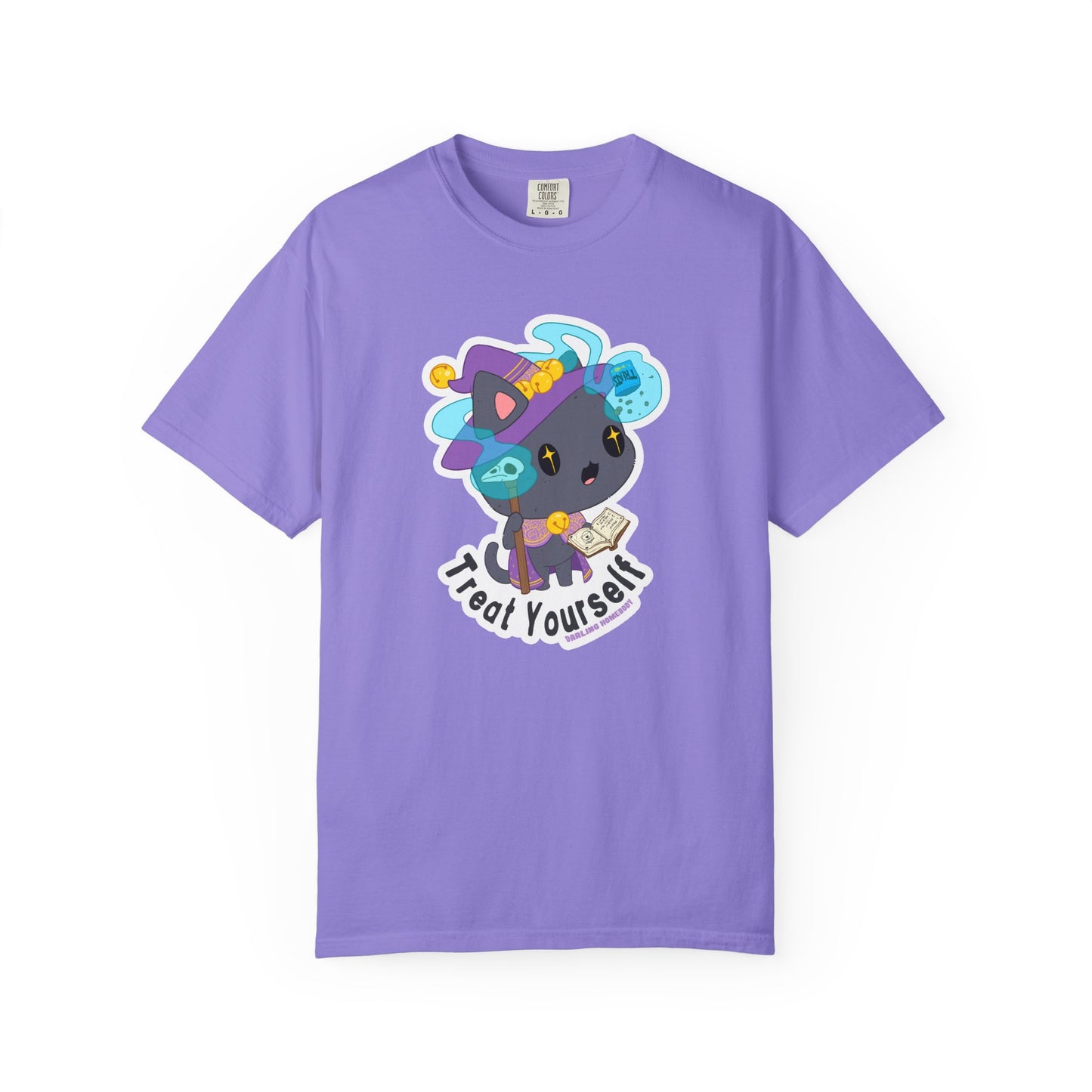 Treat Yourself Cat Wizard Merlin T-shirt.