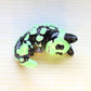 Glow-in-The-Dark Radioactive Skeleton Cat Shark Figure. Handmade Resin Art Toy Mini Fig. Desk Decoration Collectable. Chibi