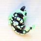 Glow-in-The-Dark Radioactive Skeleton Cat Shark Figure. Handmade Resin Art Toy Mini Fig. Desk Decoration Collectable. Chibi