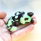 Glow-in-The-Dark Radioactive Skeleton Cat Shark Figure. Handmade Resin Art Toy Mini Fig. Desk Decoration Collectable. Chibi