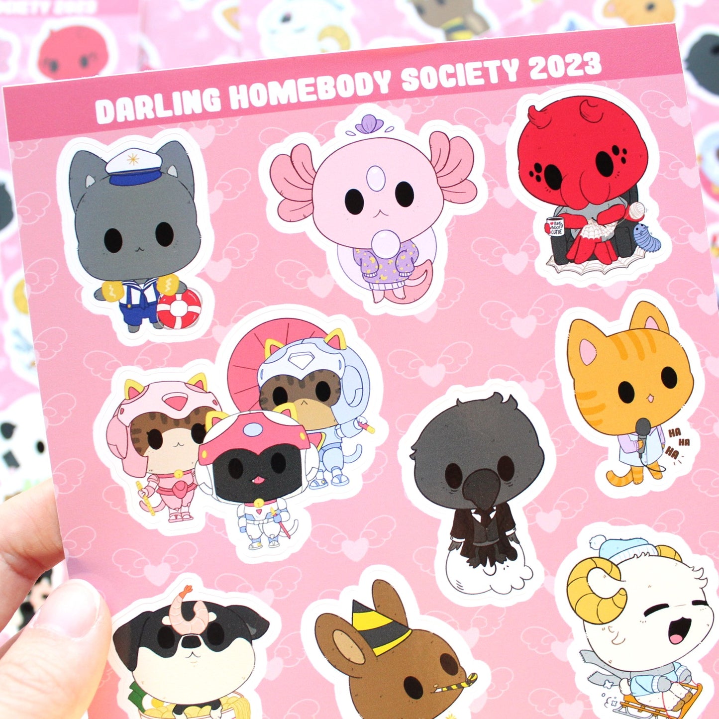 6x8.5 Sticker Sheet Annual 2023 Darling Homebody Society Collection.