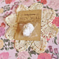 Single White Plantable Paper Skull / Seedy Skull Seed Bomb / Recycled Paper Pulp Craft / Spring Summer Small Gift / Wild Flowers