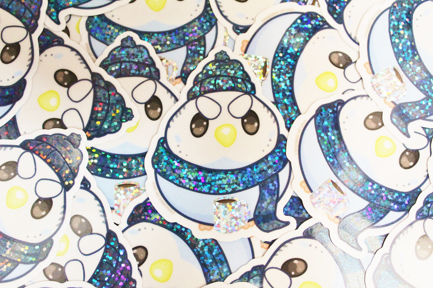 Winter Bird 2021 Limited Edition Sticker. Glitter Sparkle Effect. Holo Sparkle Sticker.