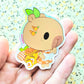 Capybara Lost 2024 Limited Edition Sticker. Rainbow Holographic Effect.